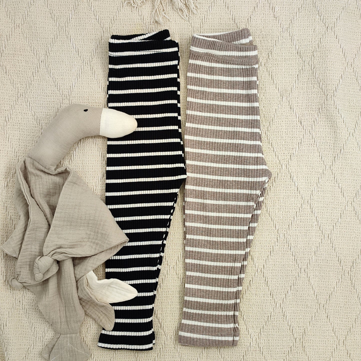 Ripp Leggings black n' beige