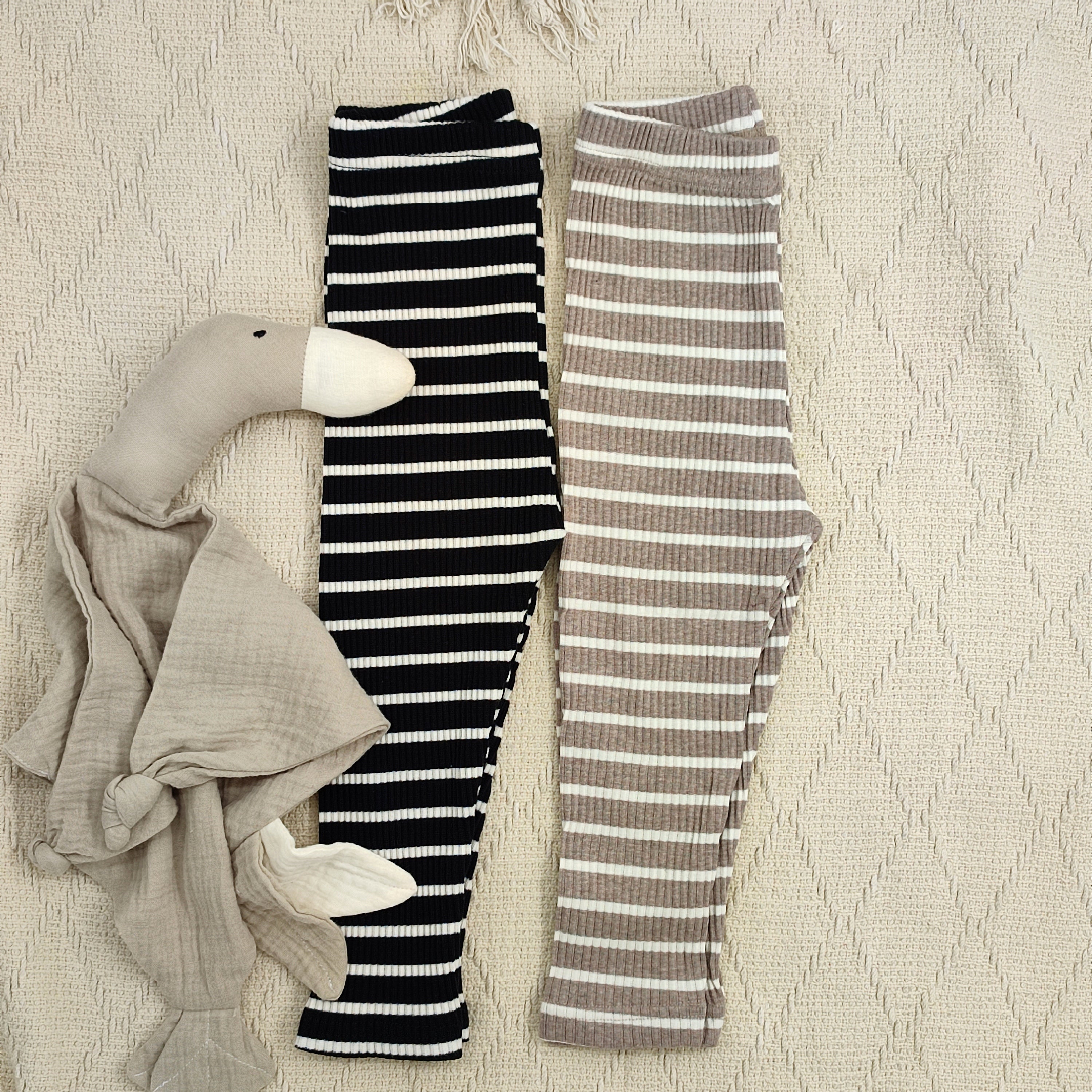 Ripp Leggings black n' beige