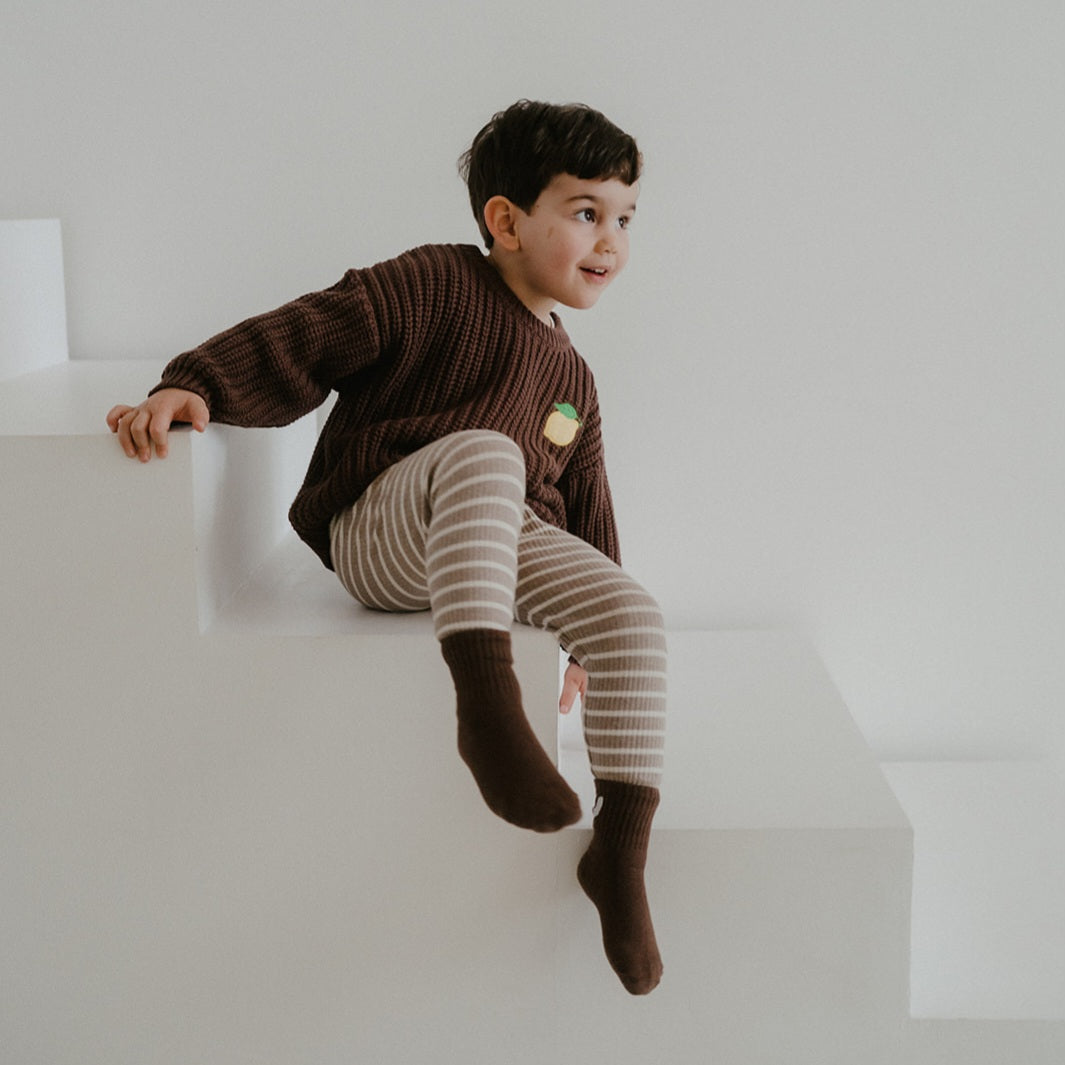 Chocolate Lemon Knit Pullover