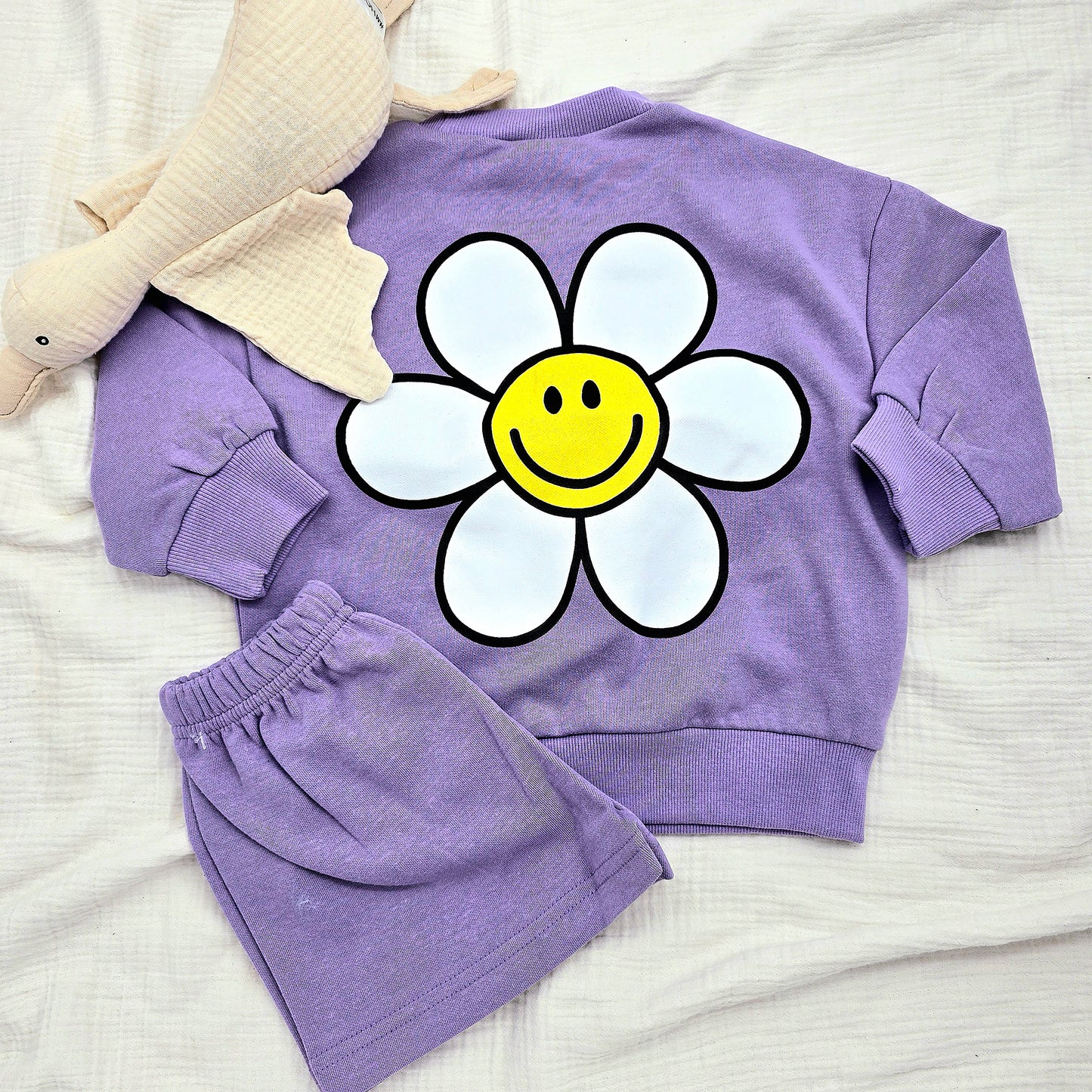 Flower Set Pullover & Shorts