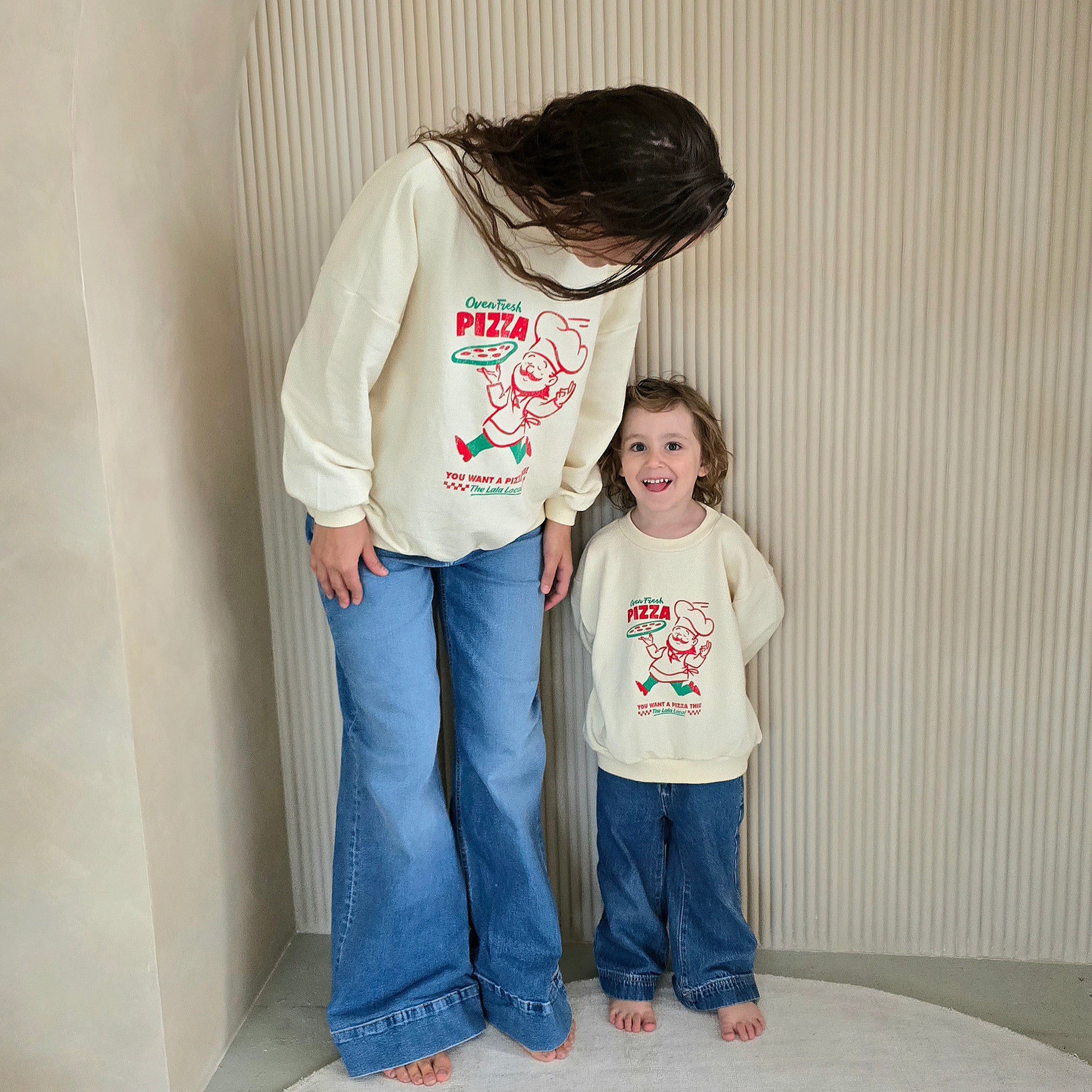 Fresh Pizza Sweater Mom