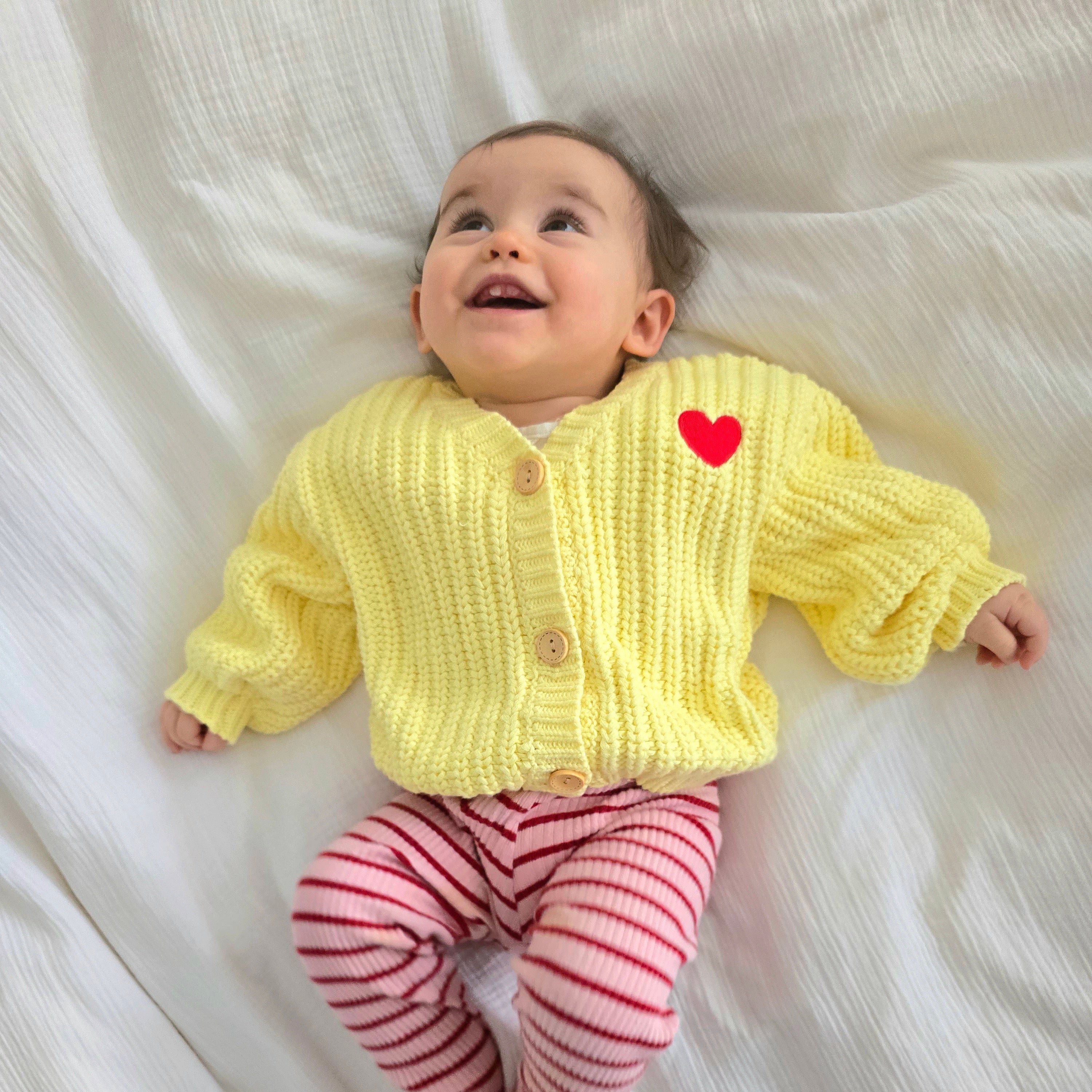 Preloved Heart Knit Cardigan