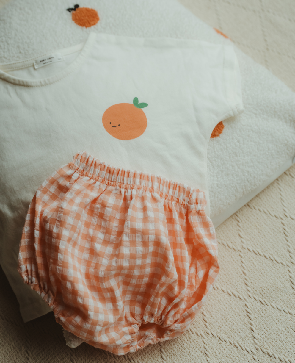 Orange Set T-Shirt & Bloomer