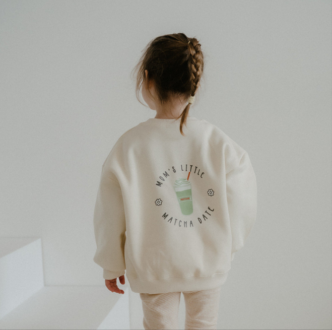 Moms little Matcha Date Pullover