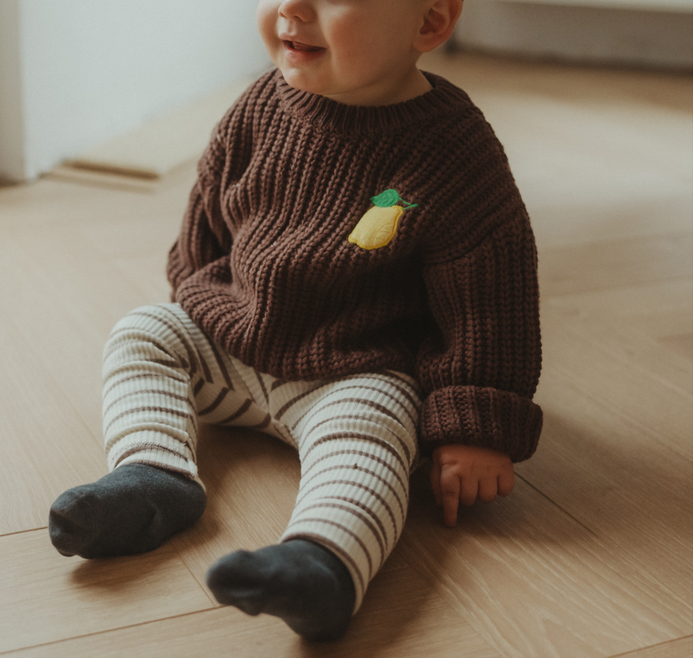 Chocolate Lemon Knit Pullover
