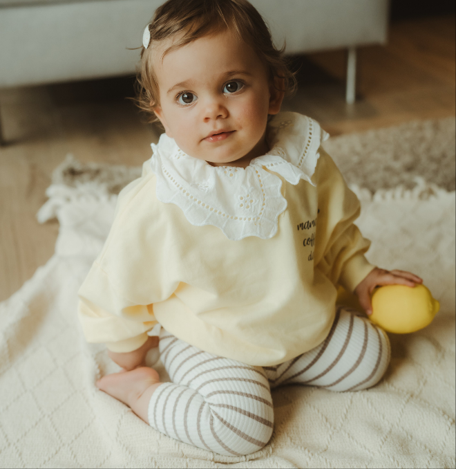 Mamas coffee date Oversize Sweater lemon