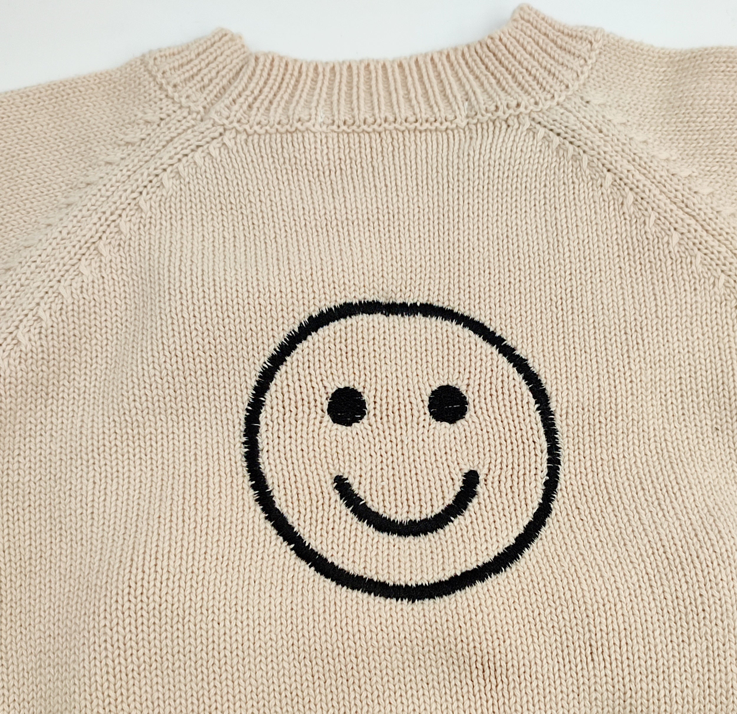 Smiley Knit Pullover
