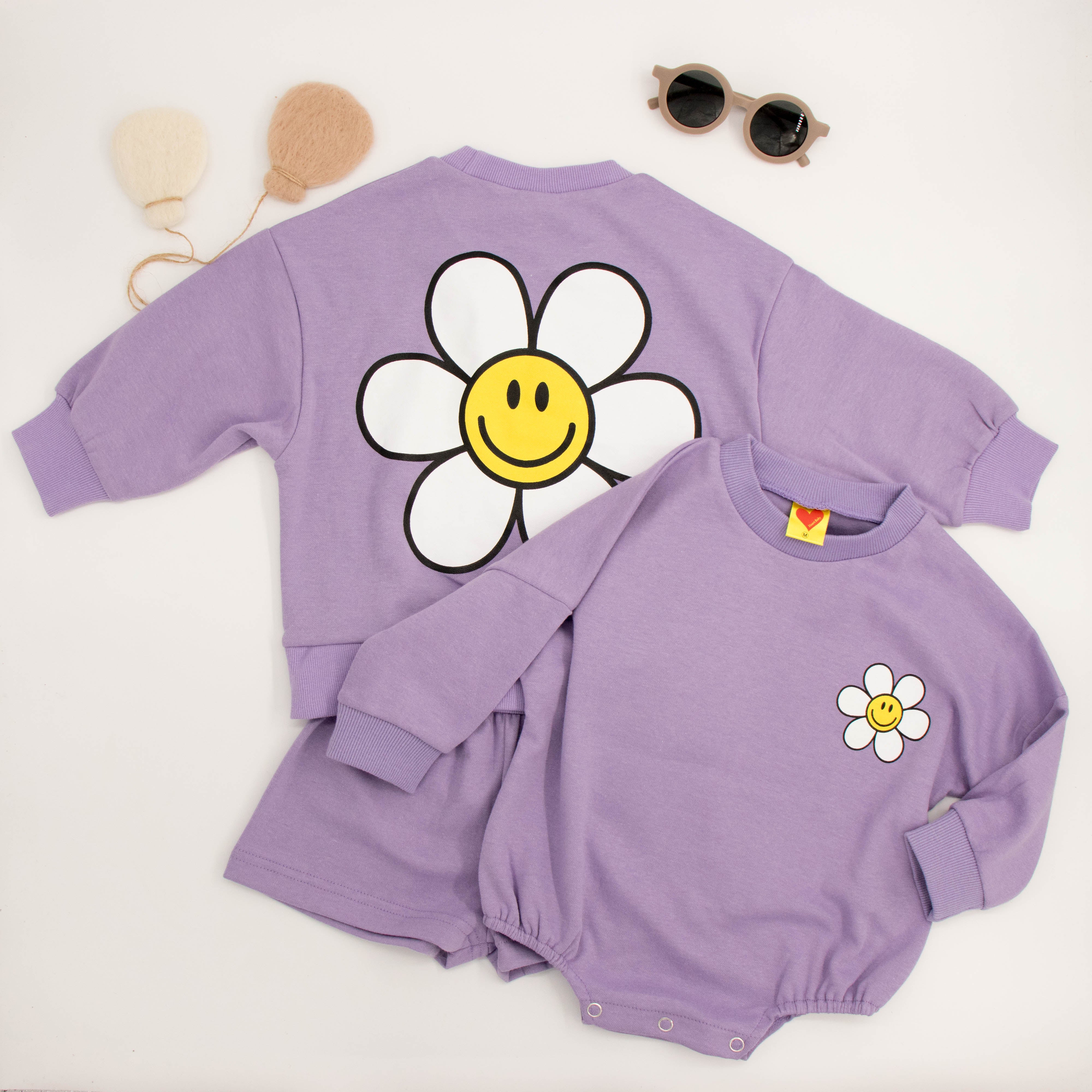 Flower Set Pullover & Shorts