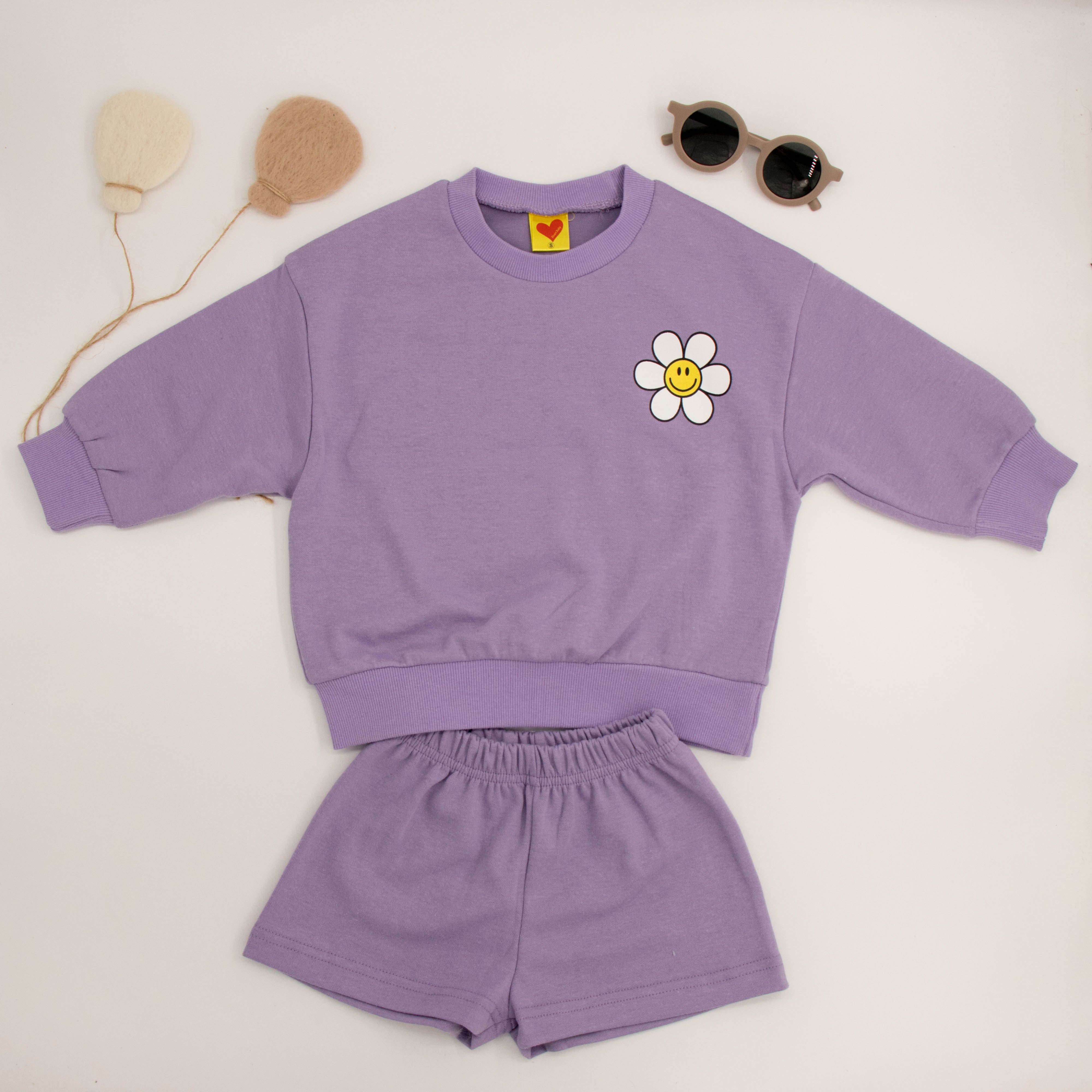 Flower Set Pullover & Shorts