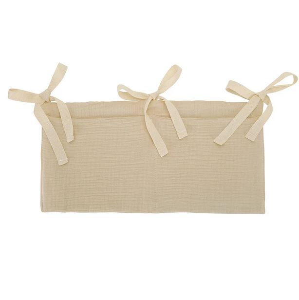 Musselin Babybett Organizer