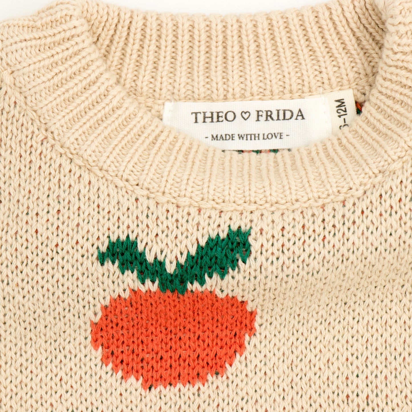Knitted sweater 'Orange'