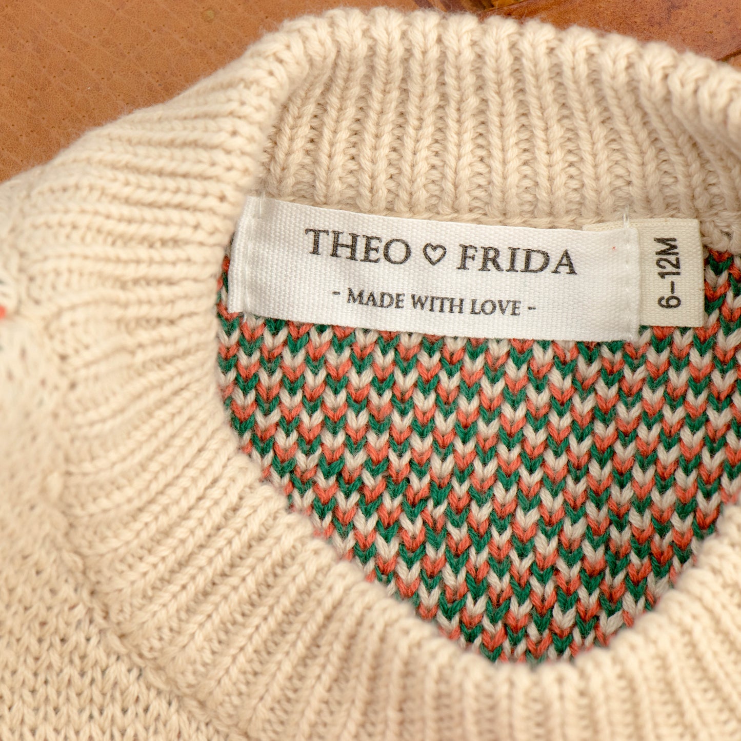 Knitted sweater 'Orange'