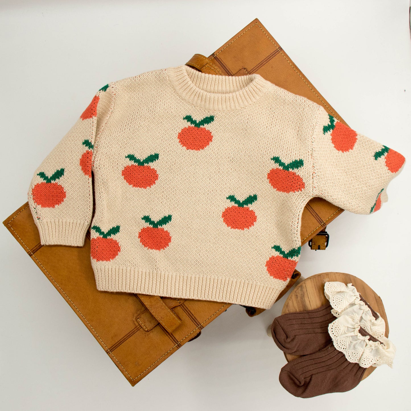 Knitted sweater 'Orange'