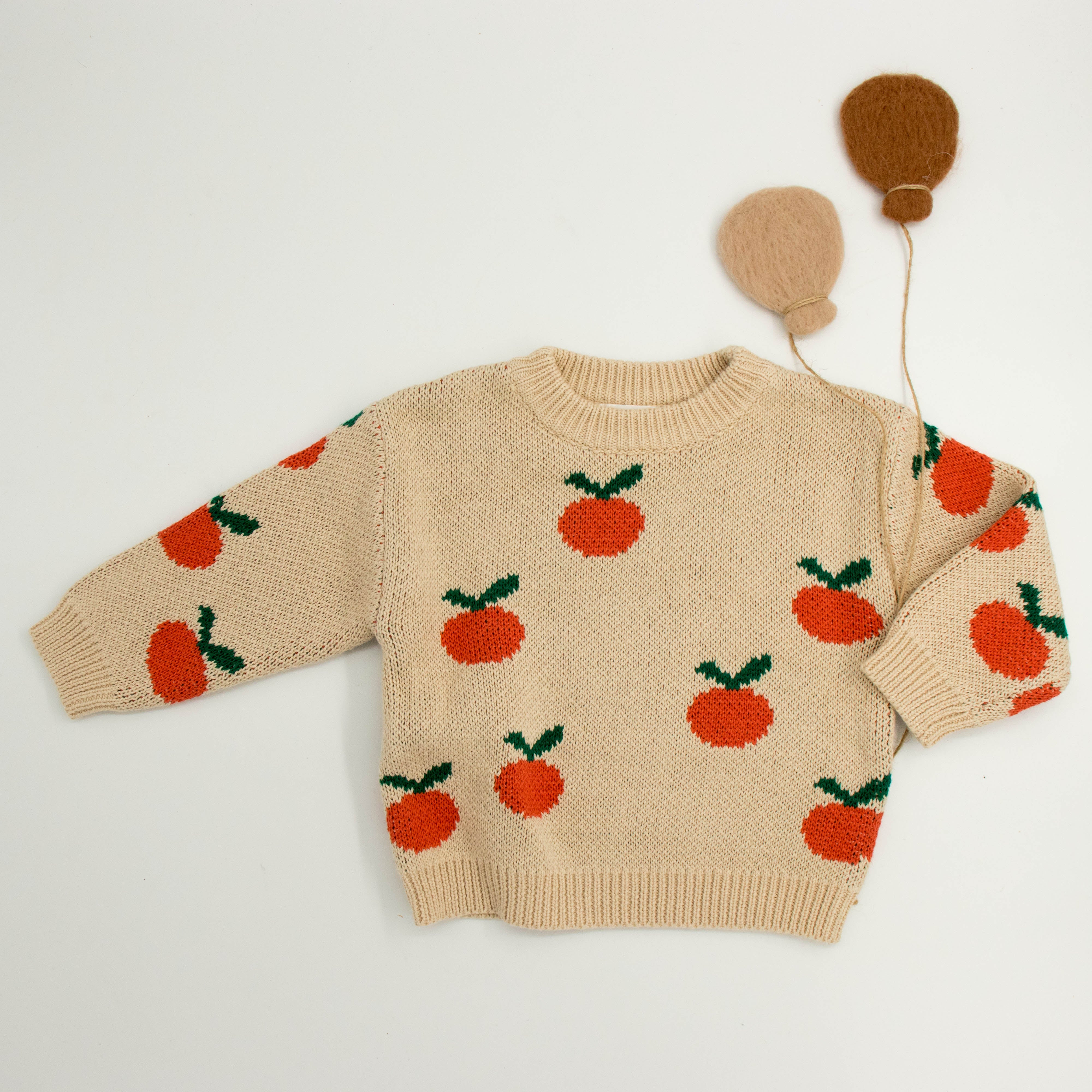 Knitted sweater 'Orange'