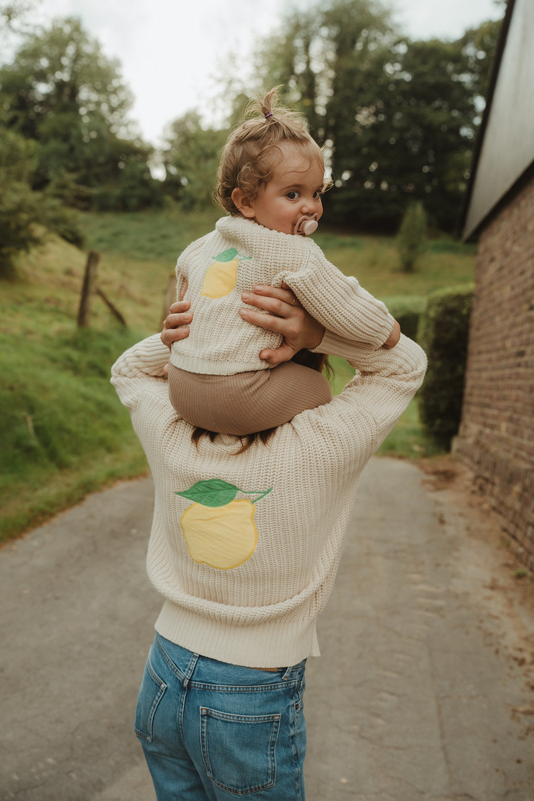 Knit Pullover Lemon beige