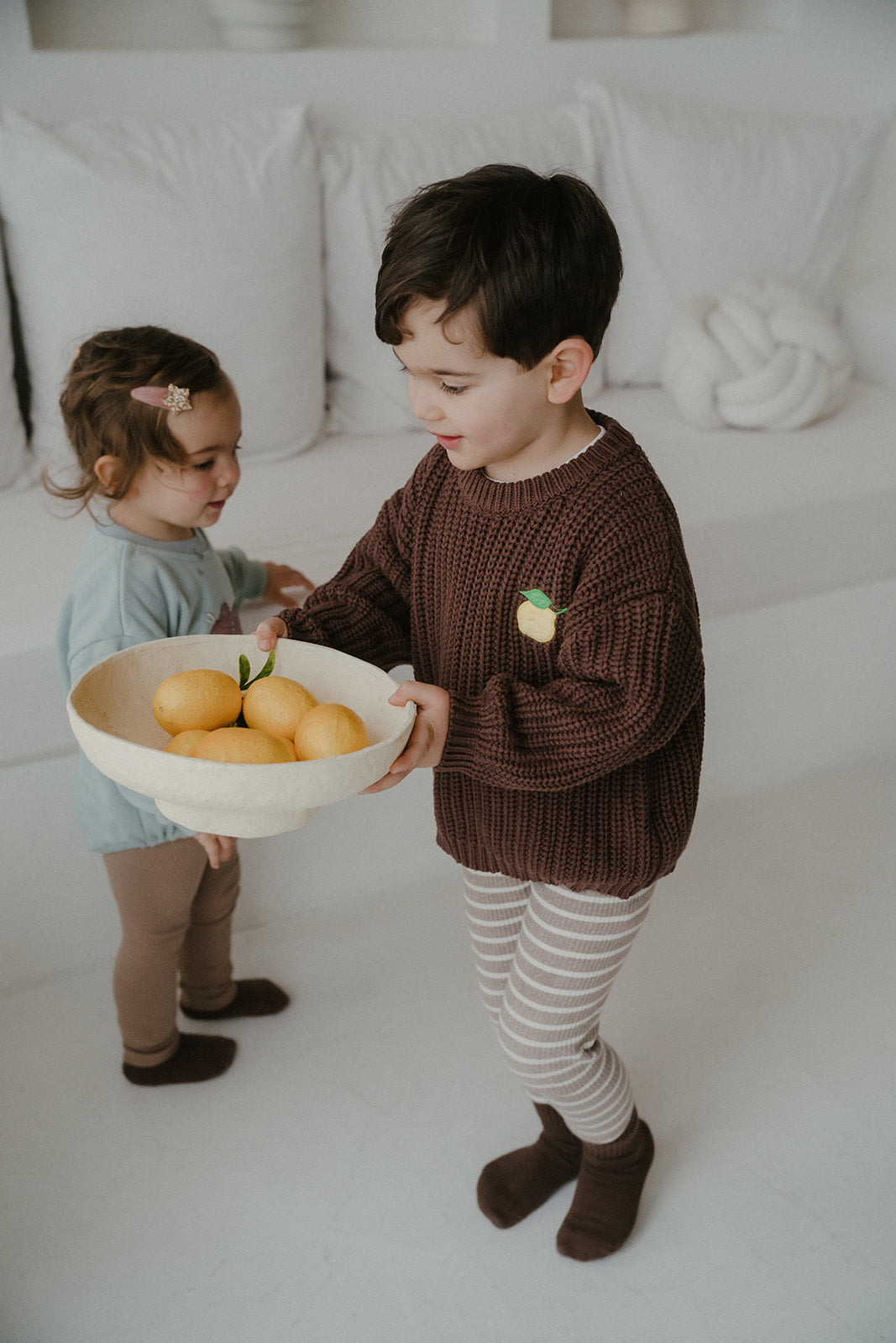 Chocolate Lemon Knit Pullover