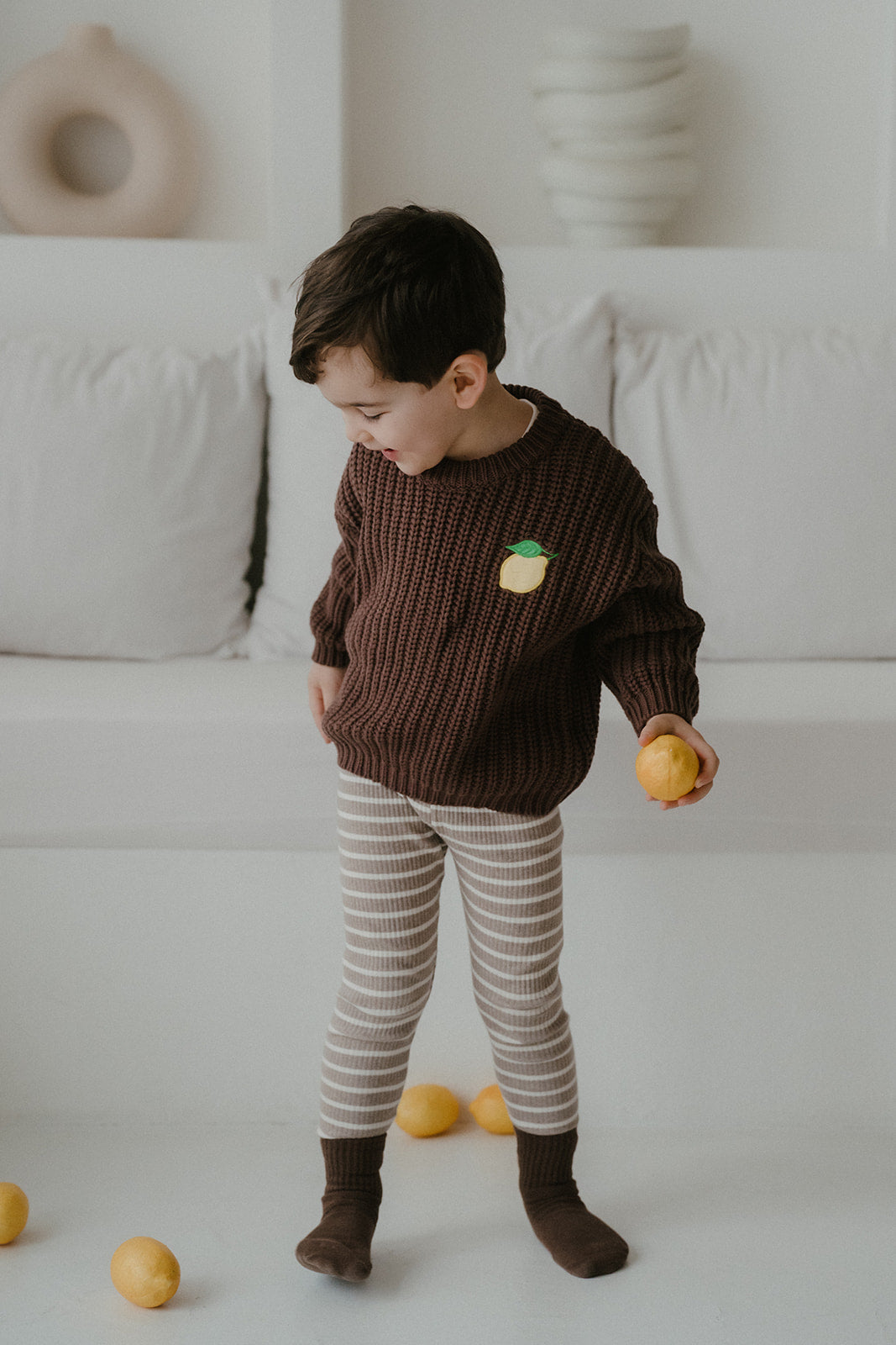Chocolate Lemon Knit Pullover