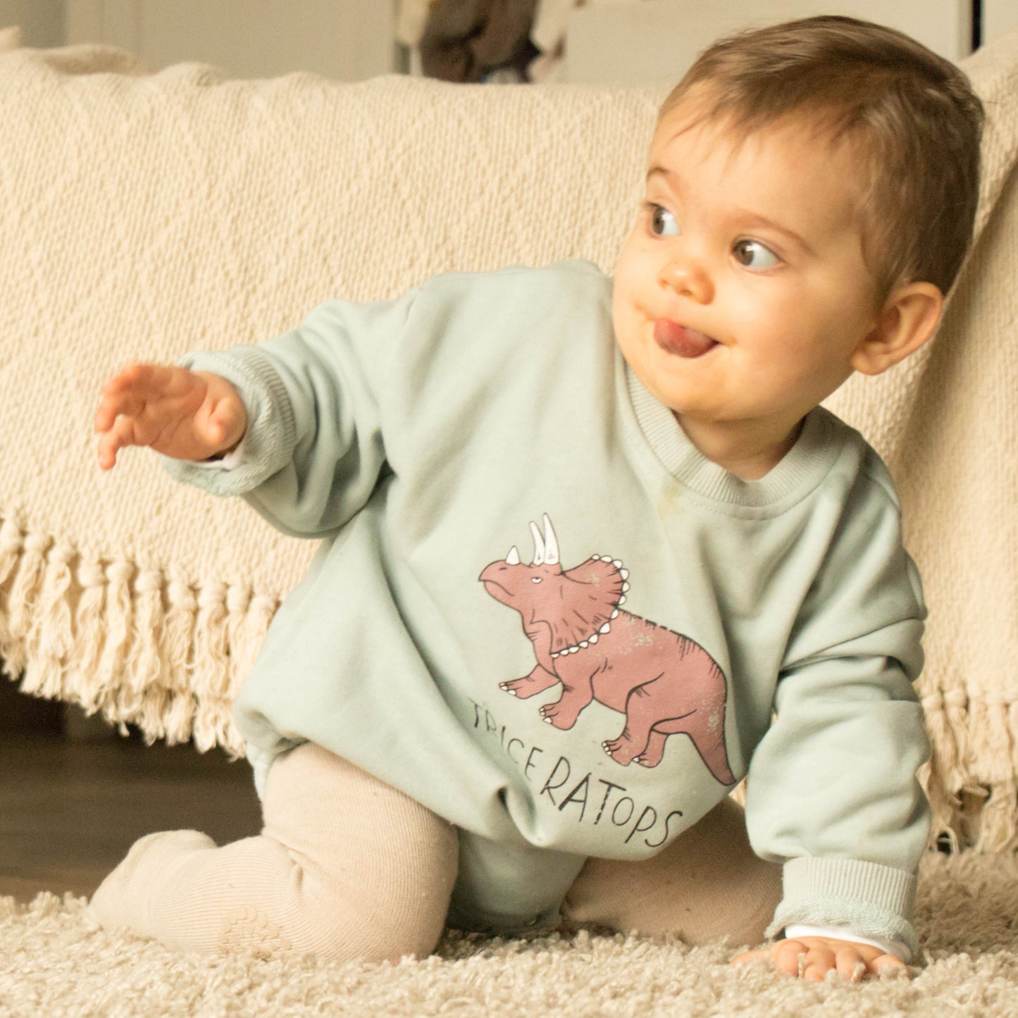 Dino Romper mint