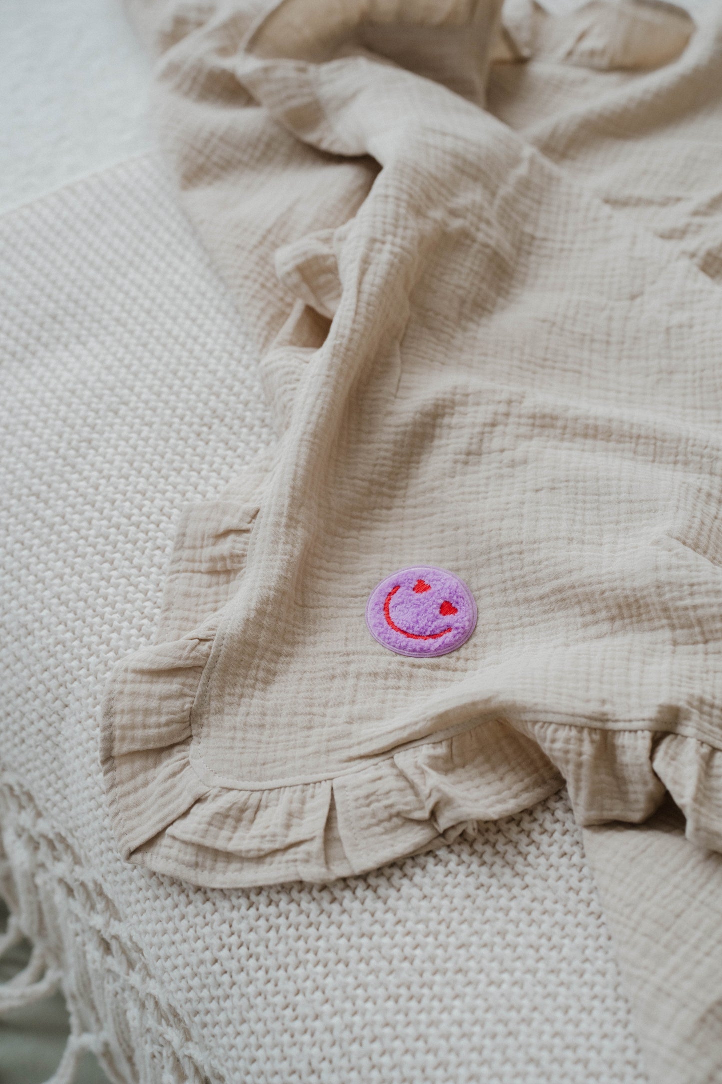 Musselin Decke Smiley