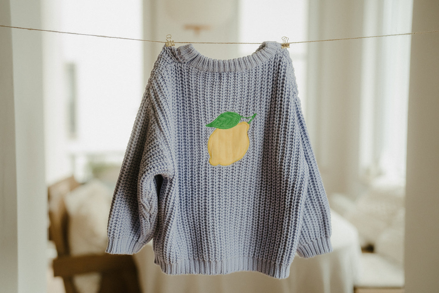 Mom Knit Pullover Lemon
