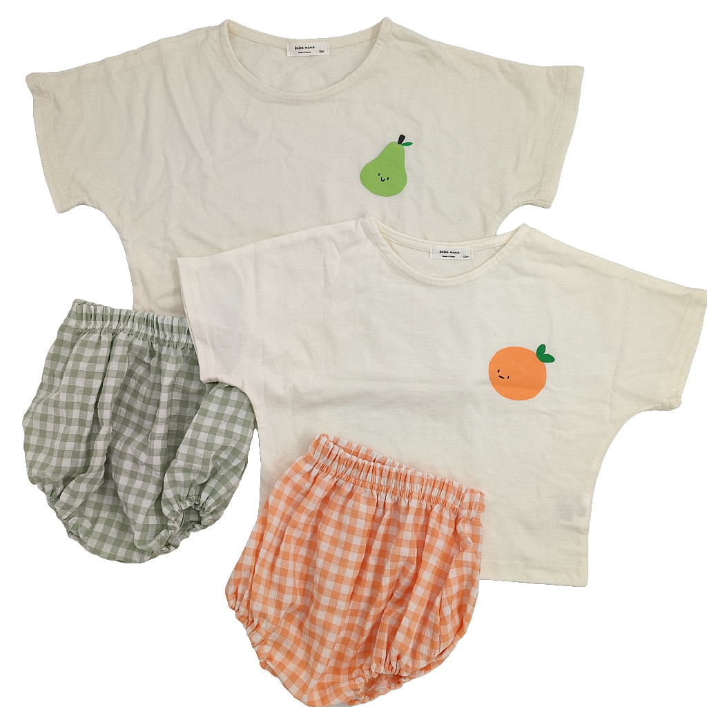 Orange Set T-Shirt & Bloomer