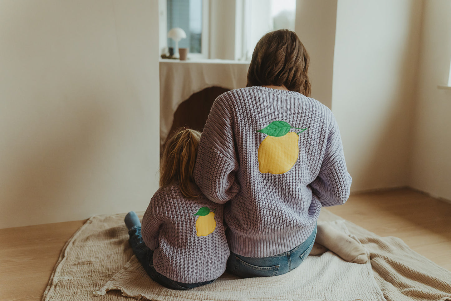 Knit Pullover Lemon purple