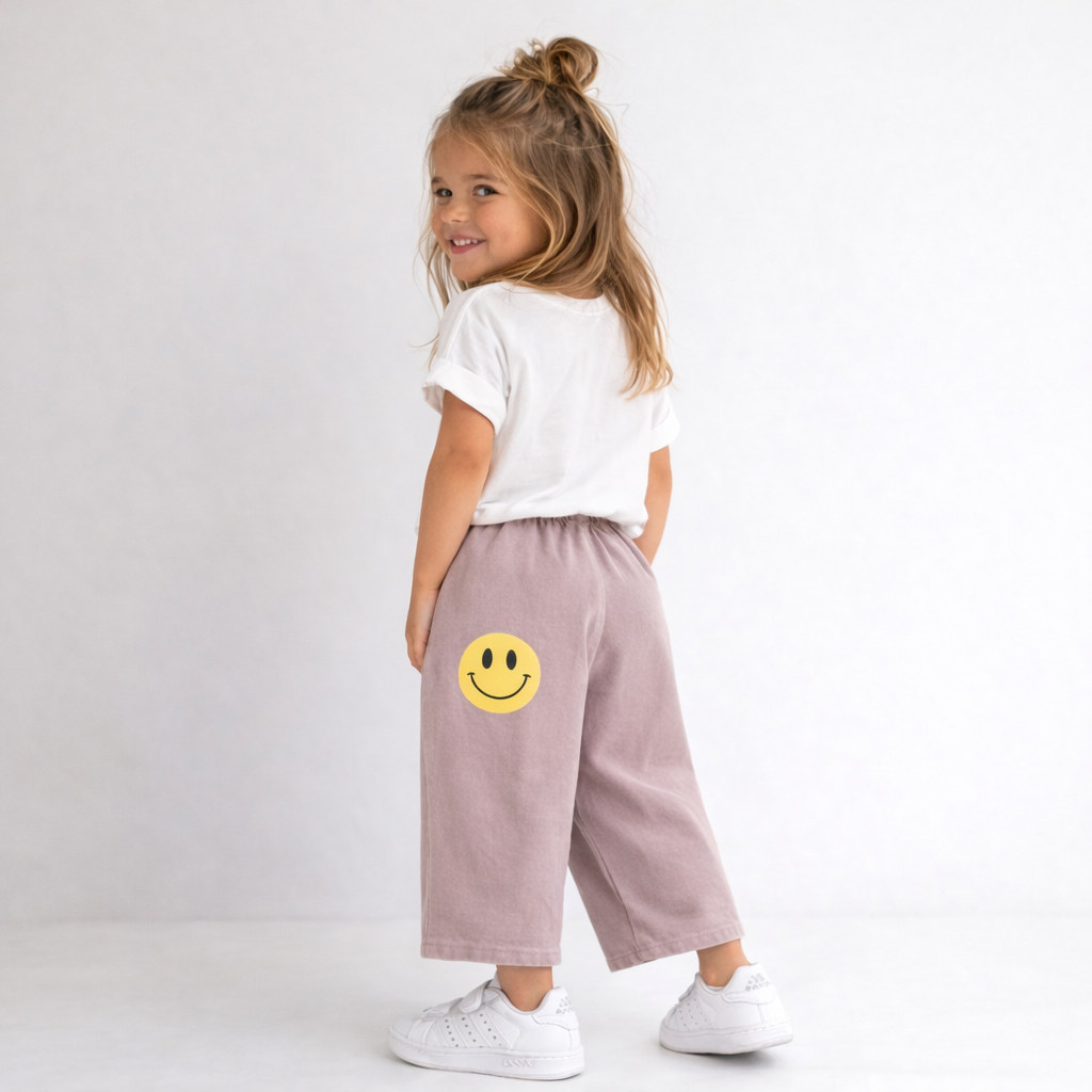 Smiley Culotte rose