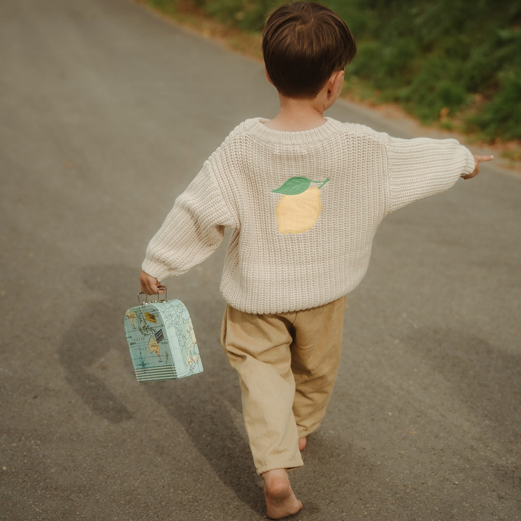 Knit Pullover Lemon beige