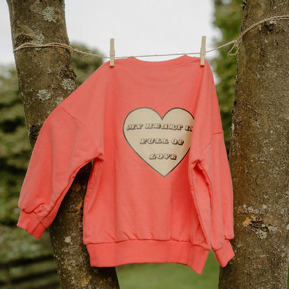 My heart is full of love Oversize Sweater