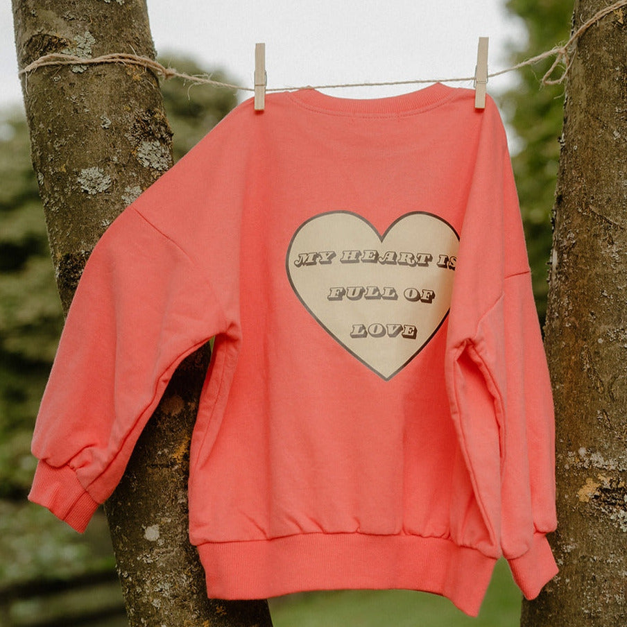 My heart is full of love Oversize Sweater