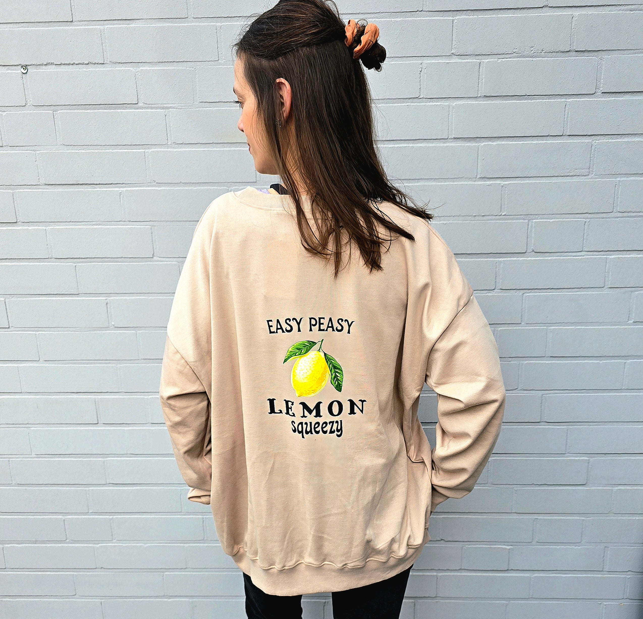 Lemon Squeezy Mom Sweater