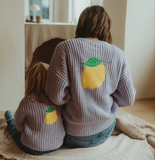Mom Knit Pullover Lemon