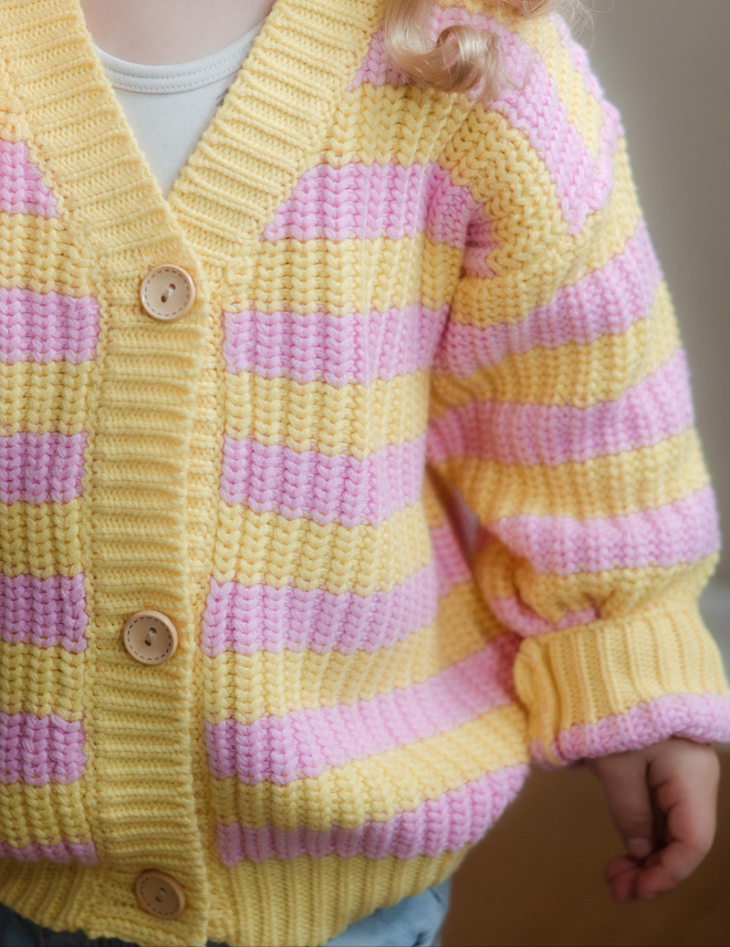 Lollipop knit cardigan