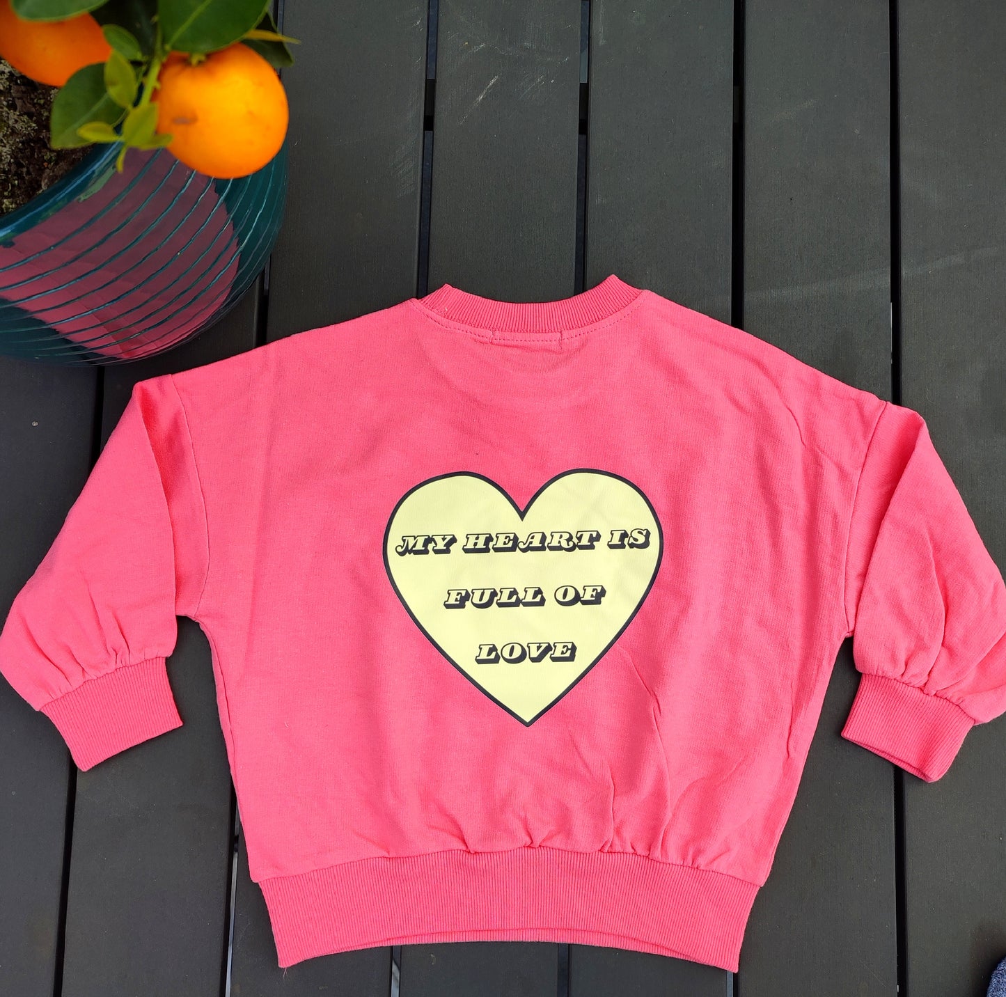 My heart is full of love Oversize Sweater