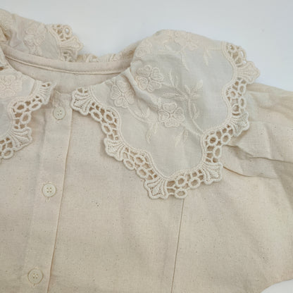 Vintage Leinen Bluse