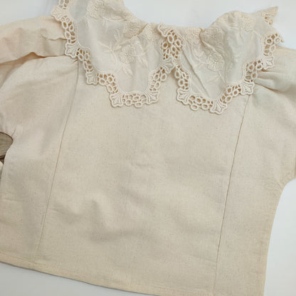 Vintage Leinen Bluse