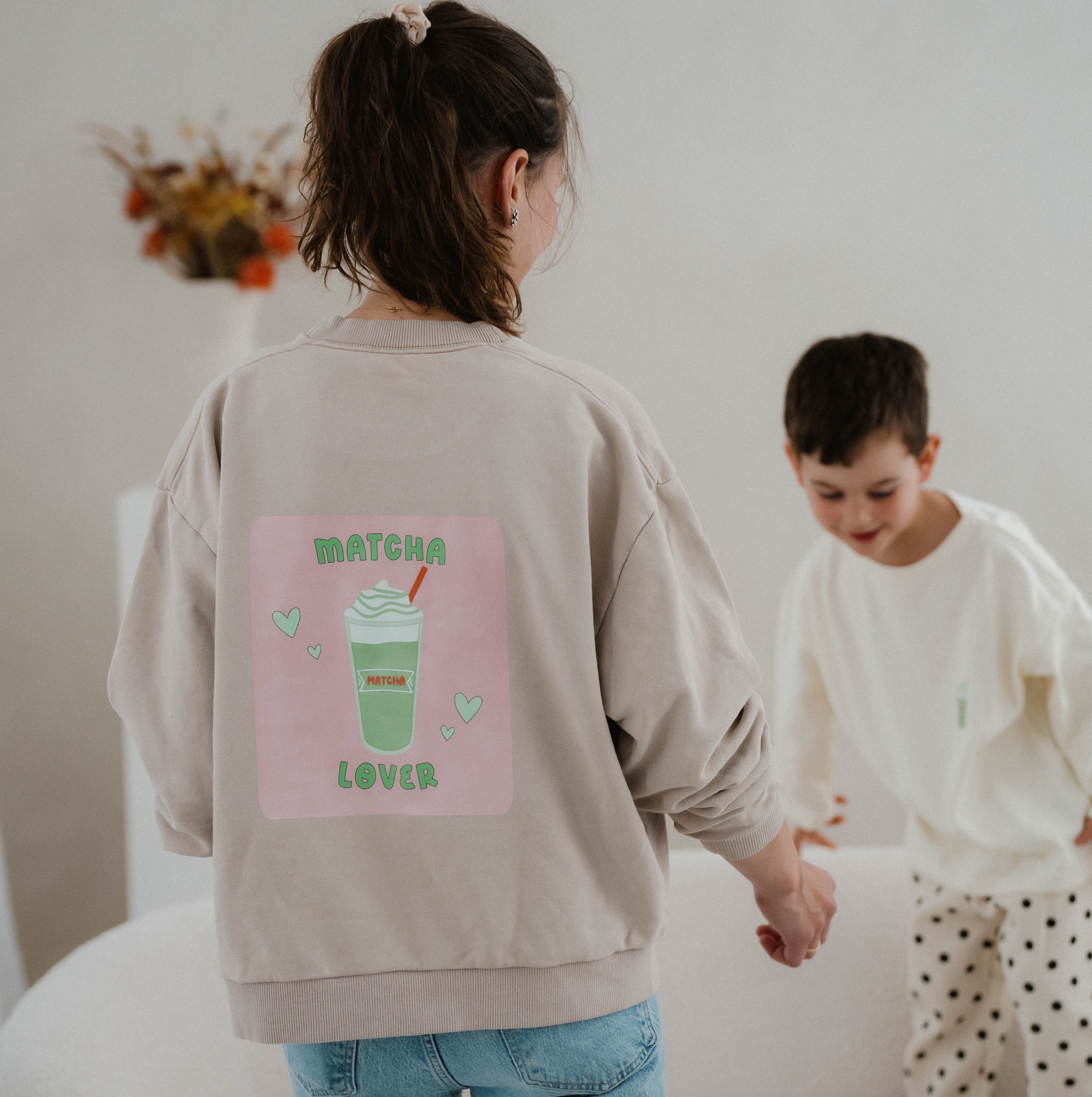 Matcha Lover Mom Sweater