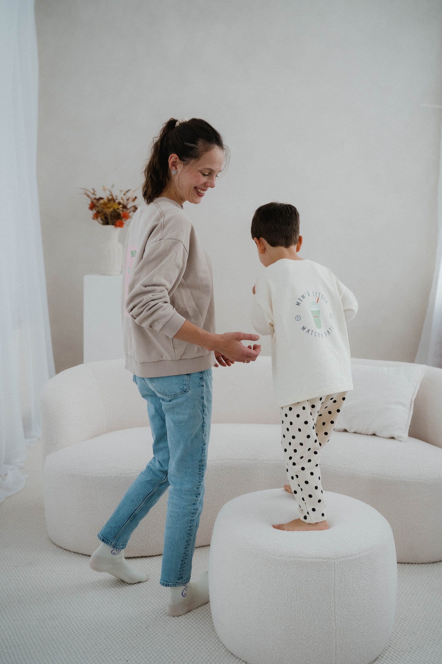 Matcha Lover Mom Sweater