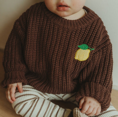 Chocolate Lemon Knit Pullover