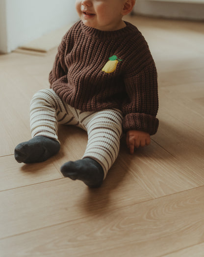 Chocolate Lemon Knit Pullover