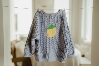 Mom Knit Pullover Lemon